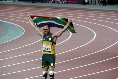 Oscar Pistorius winning the 400 meters T44 final
