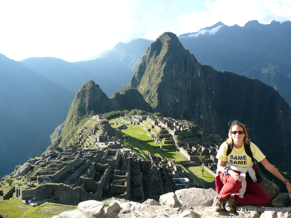 Plaque émaillée XXL Agence Voyage Vacances  Merveille du Monde Machu Picchu 