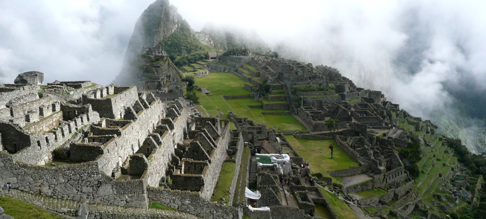 Plaque émaillée XXL Agence Voyage Vacances  Merveille du Monde Machu Picchu 